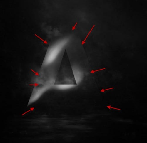 2 erase 2 erase2 500x487 Design a Shattered Crystal Text with Great Lighting Effect in Photoshop