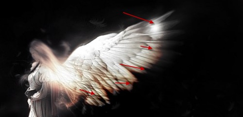 6 burn and smudge 500x241 Create a Dark Angelic Figure with Magic Fire Orb Effect in Photoshop