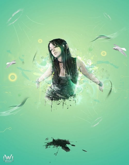music makes me free by willerdesign d4113le 500x638 Imagination Unleashed: Best of PSD Vault DeviantART Group – Vol. 12