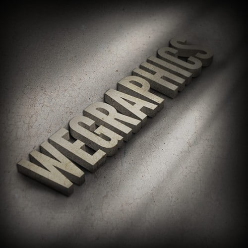 3d txt preview1 500x500 10 Unique and Eye catching Photoshop Typography Tutorials