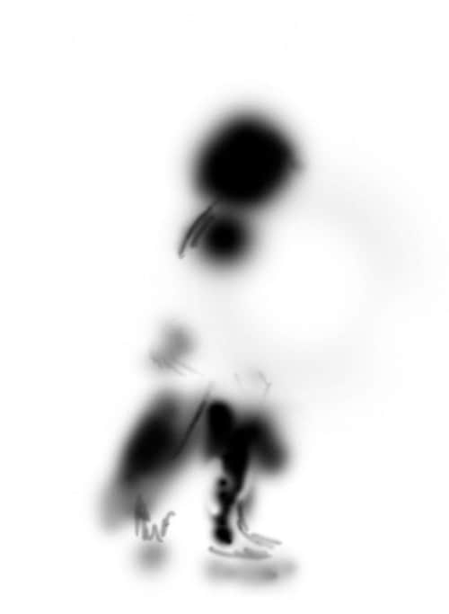 2 bw mask 500x683 Design an Abstract Style Sword Warrior with Fiery Effect in Photoshop