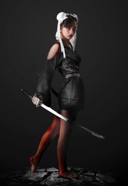2 effect1 Design an Abstract Style Sword Warrior with Fiery Effect in Photoshop