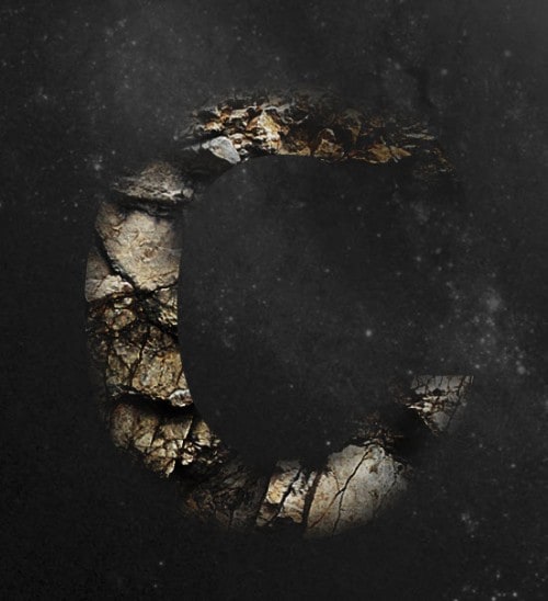2 effect 2 effect2 500x548 Create a Rocky Text Effect with Space Background in Photoshop