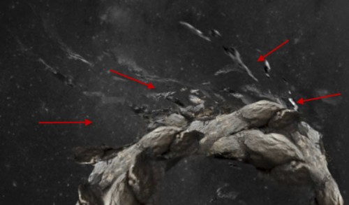 4 warp texture 500x293 Create a Rocky Text Effect with Space Background in Photoshop
