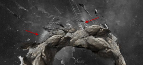 5 lines 5 lines1 500x227 Create a Rocky Text Effect with Space Background in Photoshop