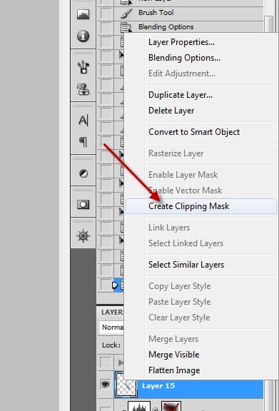 2 create clip Easily Apply Texture with Clipping Mask to Produce Unique Text Effect in Photoshop