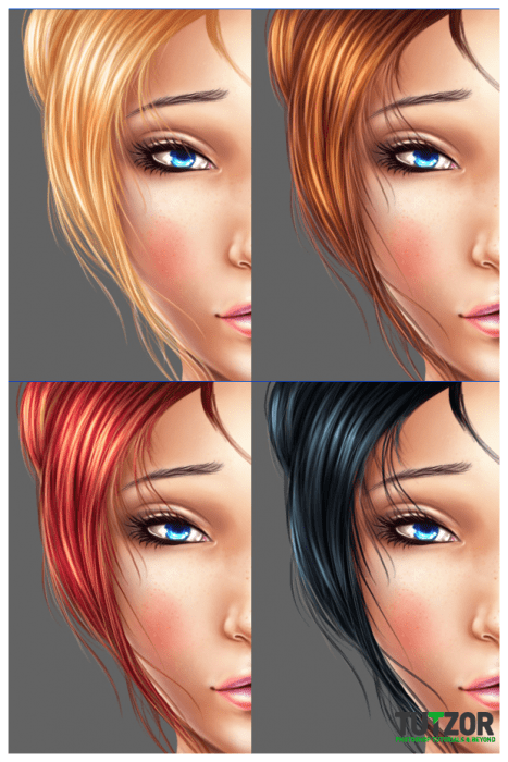 Hair 21 467x700 Unique and Curious Photoshop Tutorial Showcase   January 2012