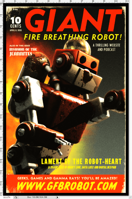 retro sci fi poster 464x700 Unique and Curious Photoshop Tutorial Showcase – March 2012