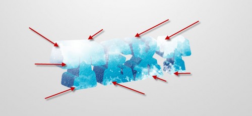3 paint 500x230 Design a Snowy Arctic Text Effect in Photoshop