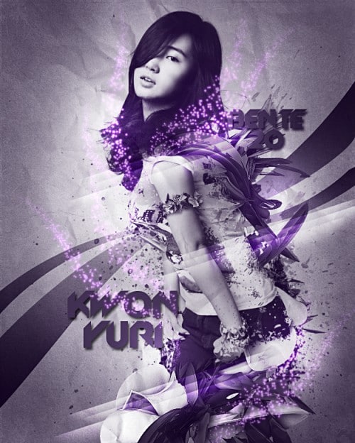 Kwon Yuri in Purple by bente20 500x624 Imagination Unleashed: Best of PSD Vault DeviantART Group – Vol. 28