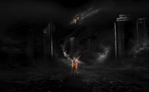 5 overall 500x309 Create a Surreal Dark City with Meteorite Fall Scene in Photoshop