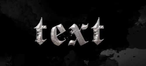 2 clipping mask 2 clipping mask 500x225 Create a Burning Metal Text with Melting Effect in Photoshop