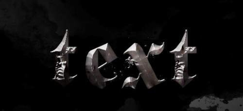 2 effect 2 effect1 500x229 Create a Burning Metal Text with Melting Effect in Photoshop