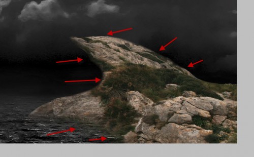 3 erase 3 erase 500x310 The Creation of The Storm is Approaching Artwork in Photoshop