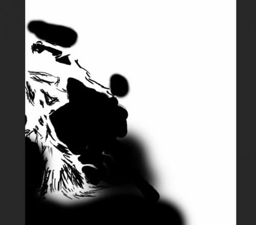 2 mask 500x440 Create a Surreal Burning Tree Scene with Falling Particle Effect in Photoshop
