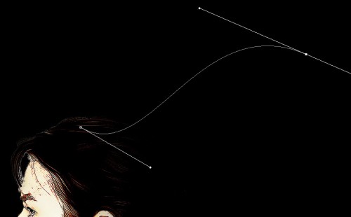 3 pen tool 3 pen tool 500x310 Transform Normal Portrait Image into Artistic Painting in Photoshop